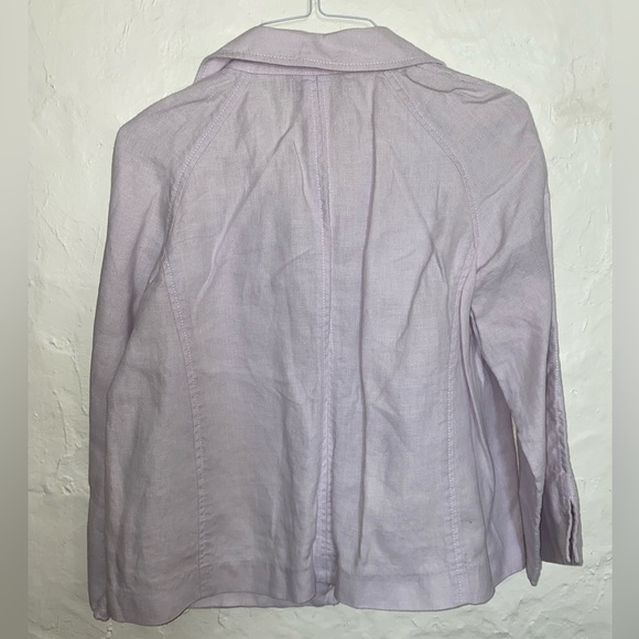 Talbots Petites Lavender Linen Jacket - Picture 5 of 5